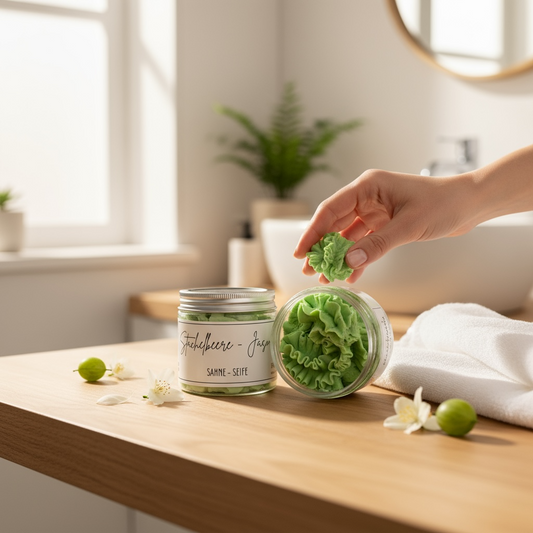 Sahneseife Stachelbeere-Jasmin